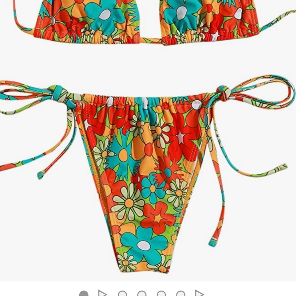 super cheeky floral bikini bottoms